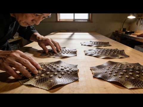 Five Stingray Skins Turned into a Premium Wallet - Old Leather Master of Japan