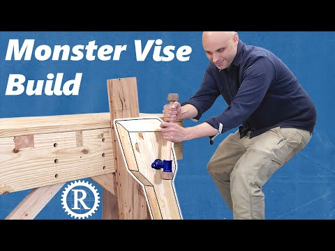 Make a big leg vise from pine