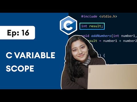 #16 C Variable Scope | C Programming For Beginners