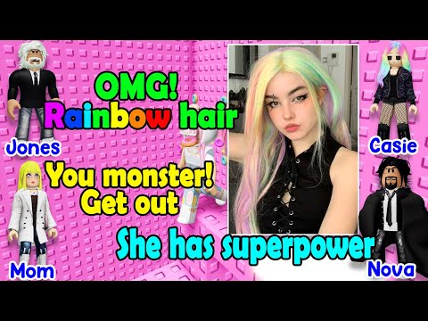 ❤️💛💚 TEXT TO SPEECH 🌈 My Evil Mom Kicked Me Out Of The House Because Of My Hair Color ✨ Roblox Story