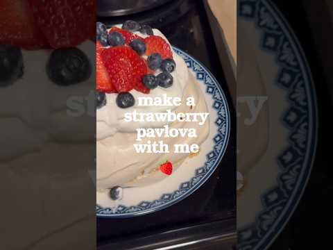 Make a berry pavlova with me! 🍓 #baking #recipes