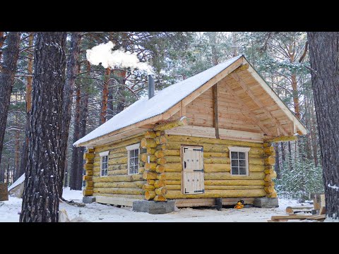 225 Days of Building a LOG CABIN Alone in the Woods | START to FINISH