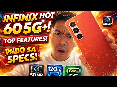 INFINIX HOT 60 5G+ TOP FEATURES: 7K PESOS 5G PHONE PALDO SA SPECS!