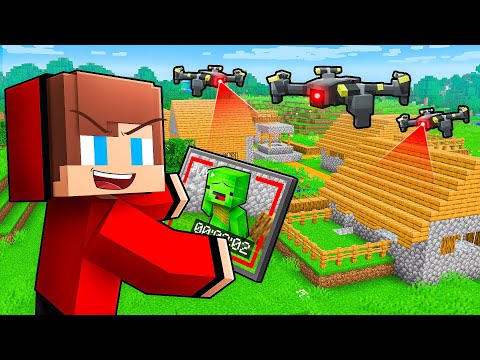 Mikey and JJ Use ADMIN SECURITY CAMERAS To CHEAT in Minecraft (Maizen)