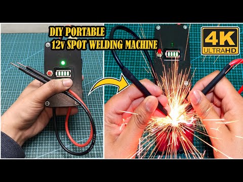 How To Make 12v DIY Portable Spot Welding Kit For Lithium Batteries.