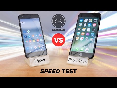 Google Pixel vs iPhone 7 Plus - Speed Test