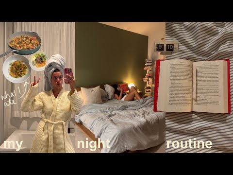 a week of my night routines (workouts, healthy habits, + what I ate)