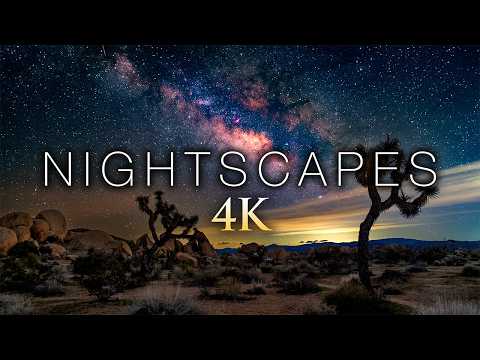 8 HOURS of NIGHTSCAPES (4K) Stunning AstroLapse Scenes + Relaxing Music for Deep Sleep & Relaxation