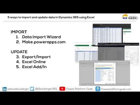 5 ways to import and update data in Dynamics 365 using Excel