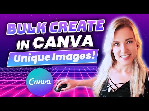 Bulk Create Social Media Designs in Canva Sheets with UNIQUE Images & Backgrounds