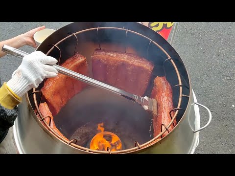 Crispy Roasted Pork & Vietnamese Sandwich Making Skills /脆皮燒肉和越南三明治製作技巧-Taiwan Street Food