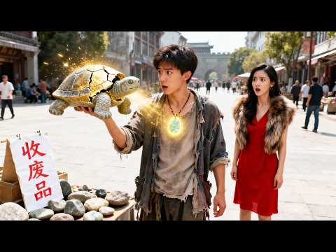 窮小夥在一堆廢品裏相中石龜，全場哄笑，直到他一錘下去金光乍瀉，就連首富也天價懇求！#短劇 #逆襲 #爽文 #爽劇工廠