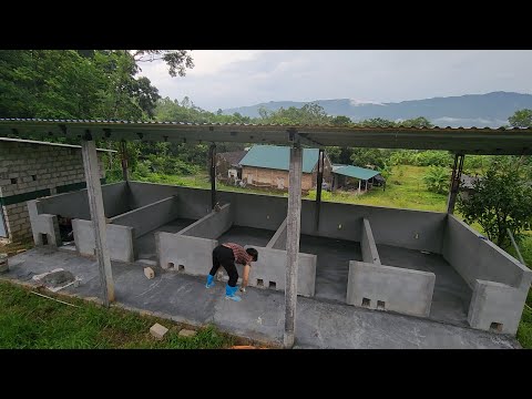 Vidéo accélérée de la construction de la porcherie et de la maladie qui a forcé sa destruction