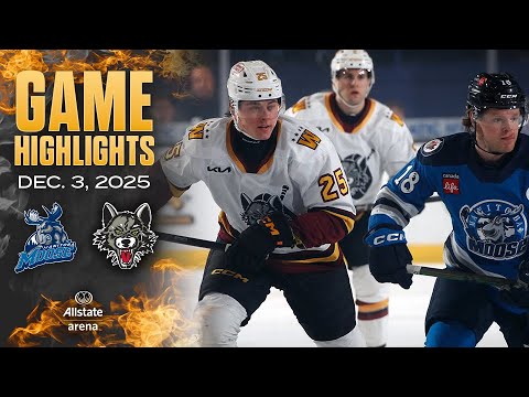 Manitoba Moose at Chicago Wolves | Game Highlights | December 03, 2025