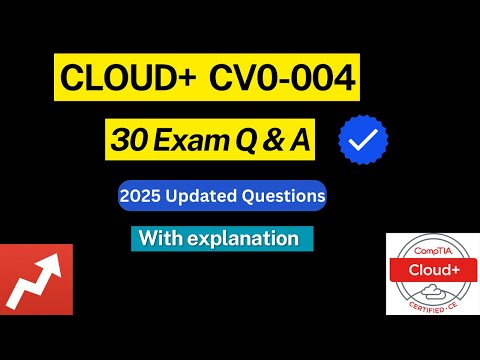 CompTIA Cloud+ CV0-004 Exam Practice Questions