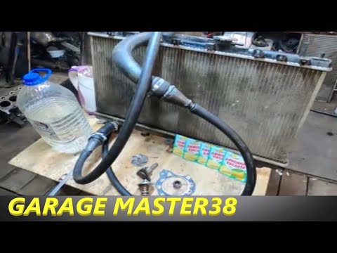 эксперимент по промывке радиатора лимонной кислотой смотрим результат до и после