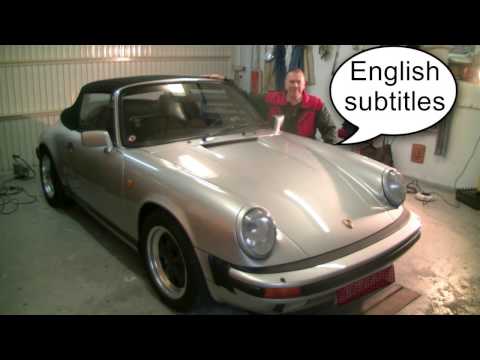 Replacing rear shocks at a Porsche 911 G