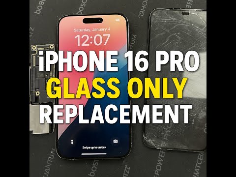 iPhone 16 Pro Glass ONLY replacement vs. full screen replacement (refurbishing video)
