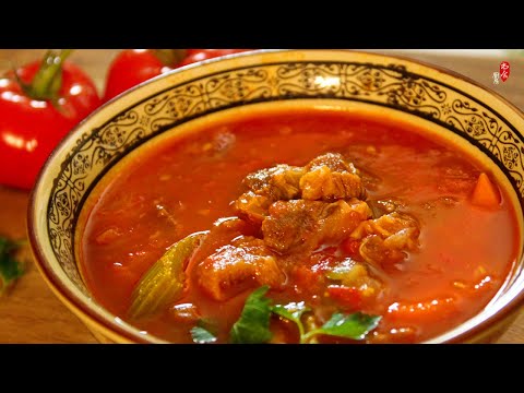 好吃到汤汁都不剩❗简单的食材，诱人的味道！牛腩超软，汤汁浓郁｜番茄牛腩煲｜Delicious and satisfying beef stew recipe