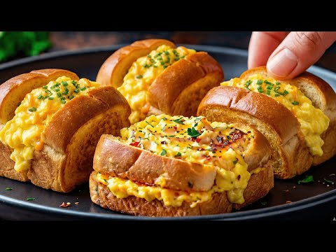 The Ultimate Breakfast ! Fluffy Creamy Egg Sandwich | Relaxing Cooking