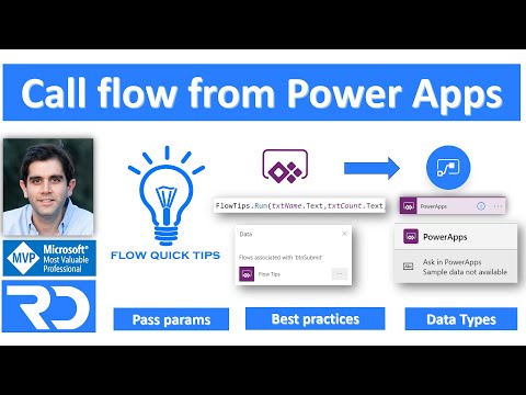 PowerApps call Power Automate flow with parameters