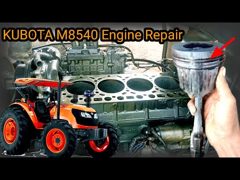 Kubota M8540 tractor has engine problem.