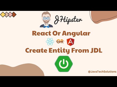 Create Entity using JDL file into Existing JHispter Project | CRUD Operation | JDL File Creation