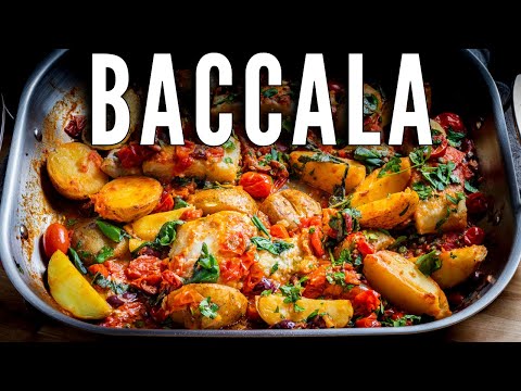 Baccala (Salt Cod) with Potatoes, Capers, and Olives