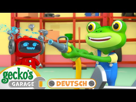 Gecko steckt im Kleber fest | 30-minütige Zusammenstellung｜Geckos Garage Deutsch｜LKW für Kinder🦎🛠️