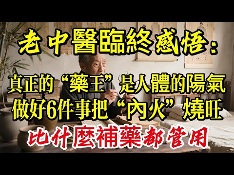 老中醫臨終感悟：真正的“藥王”，是人體的陽氣！做好6件事，把“內火”燒旺，比什麼補藥都管用|養生|打坐冥想|道家|佛教 |佛學知識|修心修行|禪悟人生 |南無阿彌陀佛|談佛道安