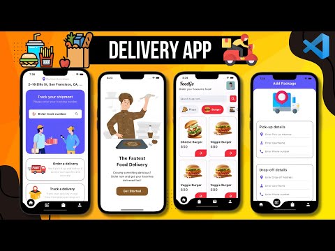 🍔 🛒🔥 Food & Package Delivery App from Scratch | Flutter x Firebase Tutorial for Beginners 2025