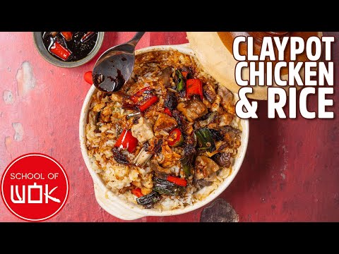 Amazing Clay Pot Chicken & Mushroom Rice!