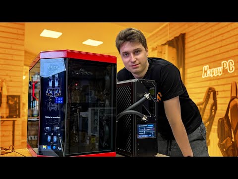 Иван Собрал ПК на внешнем радиаторе! Такое не часто увидишь!  #HappyPC