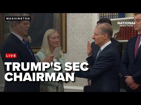 Trump’s SEC Chairman swear in