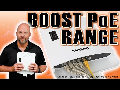 Outdoor PoE Powered 5-Port Passthrough Switch