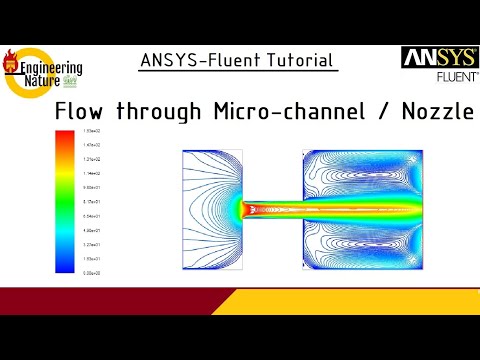 ANSYS-Fluent Tutorial || Flow through Micro channel/Nozzle