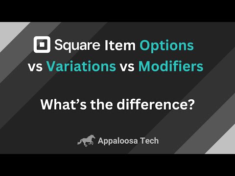 195.1 Square Item Options vs Variations vs Modifiers