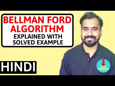 Bellman Ford Algorithm Explained With Solved Example in Hindi l Design And Analysis Of Algorithm