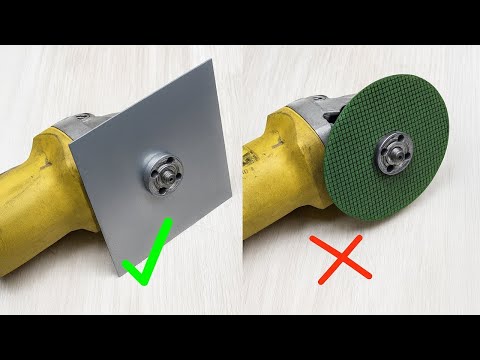 Not everyone knows this secret! Insert a steel plate into the Angle Grind and be Amazed!😱