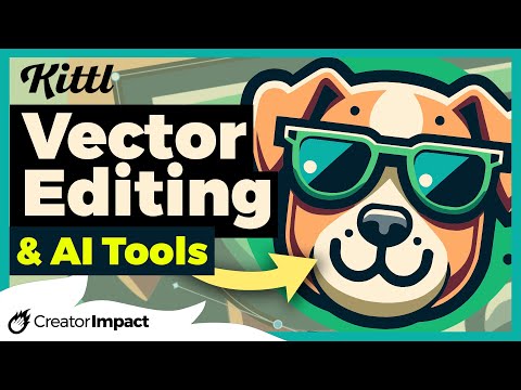 NEW! Kittl AI steps up the AI Design game with Vector Editing!