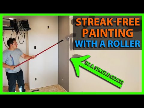 How To Paint With a Roller to Avoid Roller Marks and Streaks - One Coat Tips
