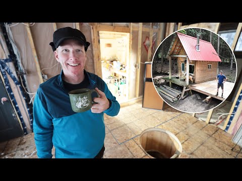 Ep. 20 FINALLY Combining BOTH ADDITIONS!!! - Small Off Grid Cabin Becomes ONE