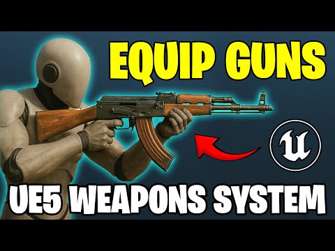 How To Pick Up, Equip & Drop Weapons - Unreal Engine 5 Weapon System Tutorial