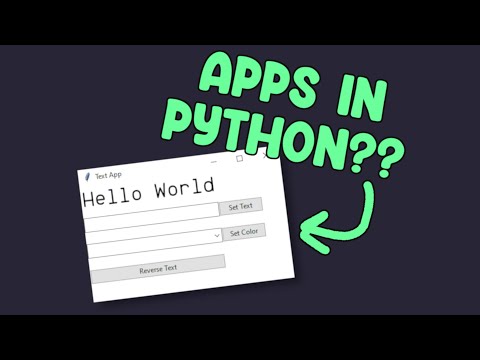 How To Create Apps In Python Using Tkinter!