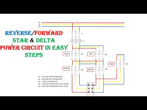 Reverse Forward Star Delta Control Wiring | How Electrical interlock Work in Star Delta Control