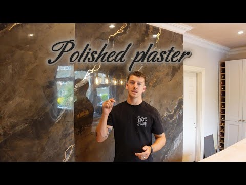 Walnut polished plaster