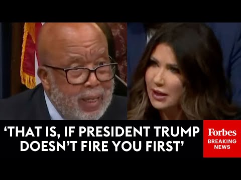 JUST IN: Bennie Thompson Tells Kristi Noem To Resign For Violating The Law' Right To Her Face