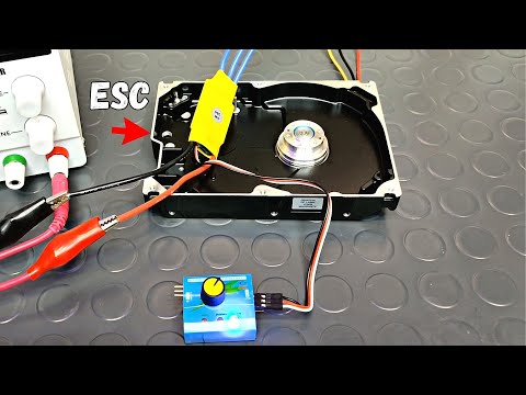 How to run HDD motor BLDC 4 pin with ESC with 3 wires