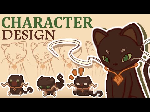 A Cat?! How I made the Lead Character for my Game | Caddy’s Tea Service