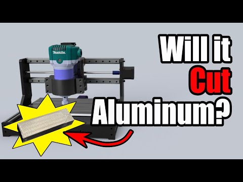 Cutting Aluminum with a 3018 CNC Router - 3018 Linear Rail Upgrade